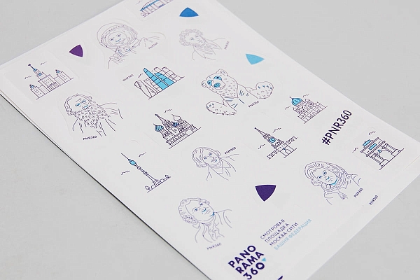 Печать стикеров и наклеек Печать стикеров и наклеек